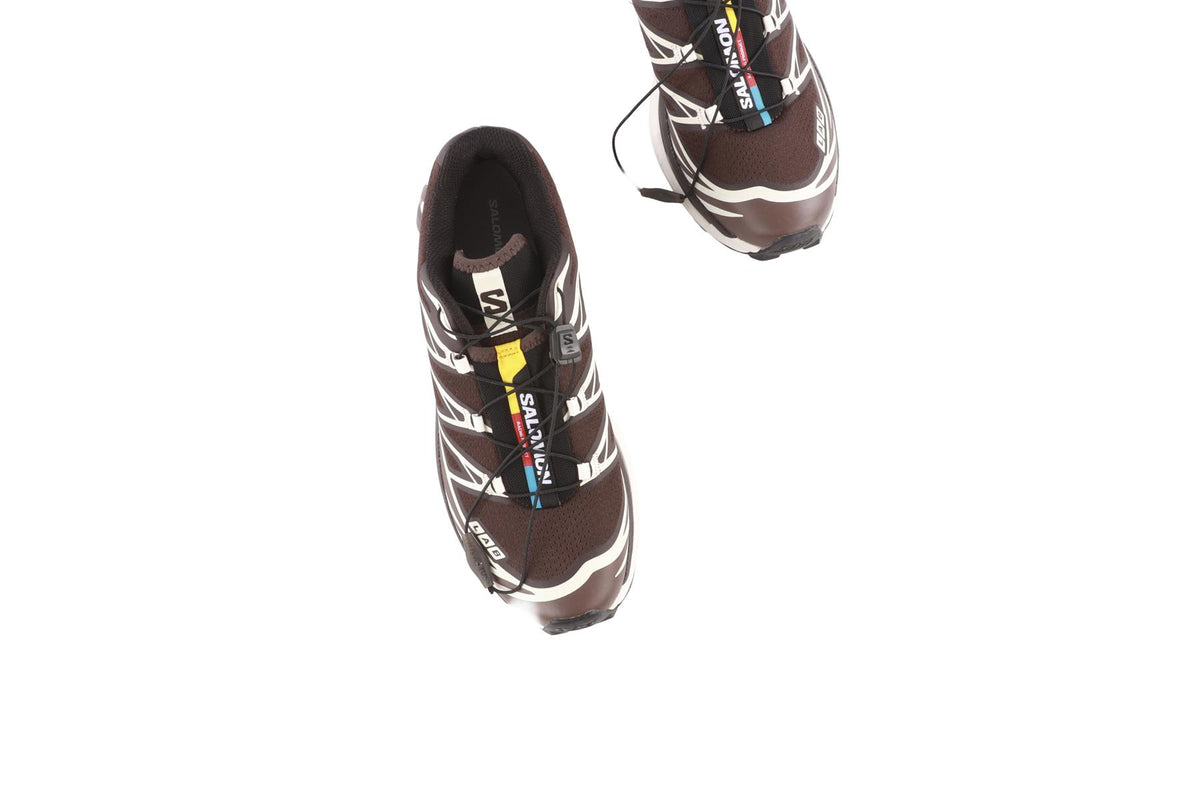 SALOMON BROWN XT-6 BLACK COFFEE SNEAKERS EU 39 1/3 UK 6 US 7.5