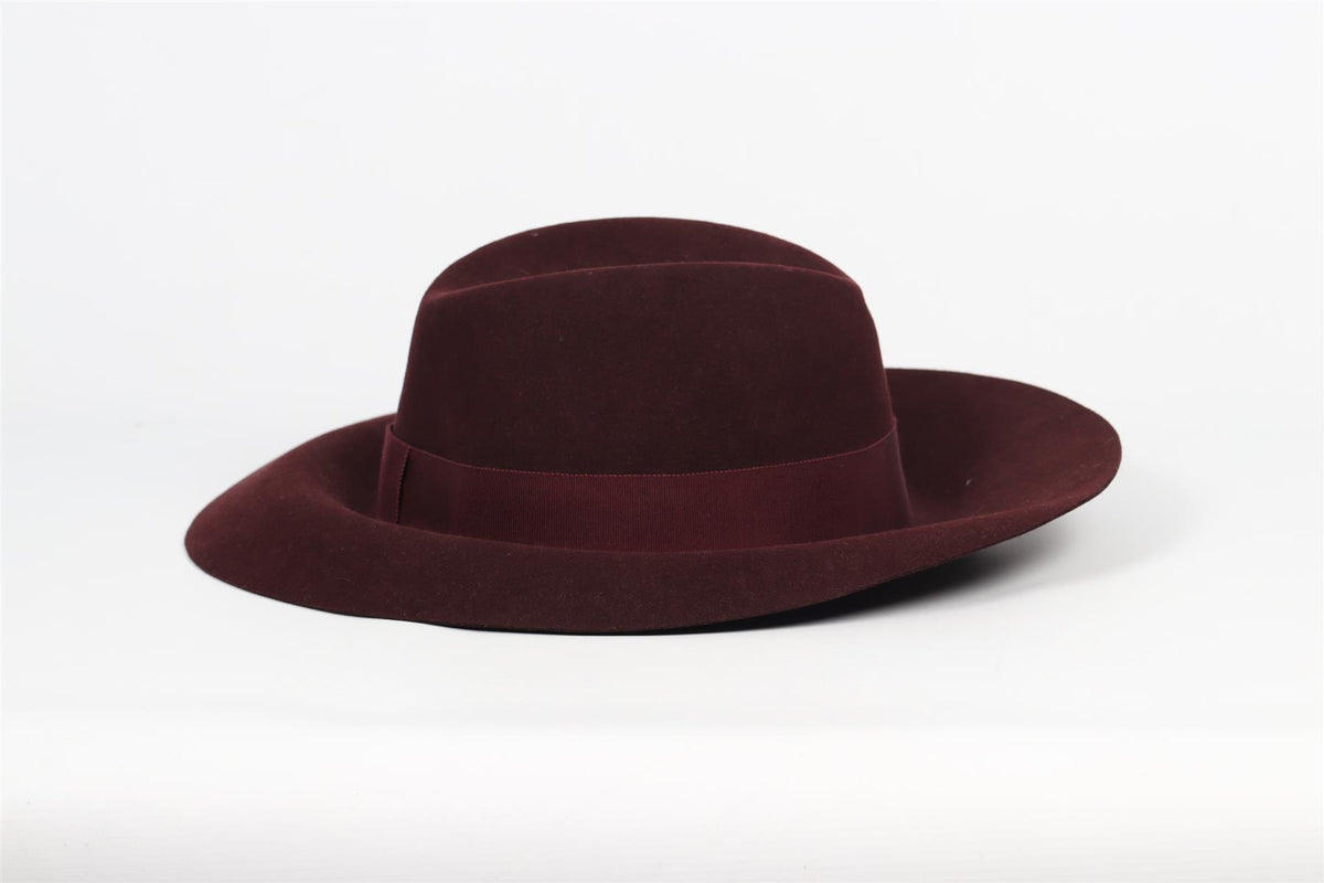 MAISON MICHEL FELT FEDORA LARGE