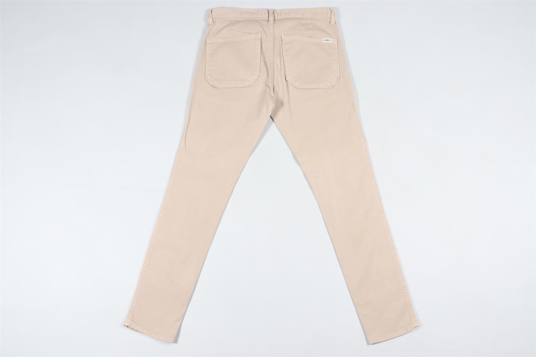 BA&SH BEIGE HIGH RISE SKINNY JEANS W25 UK 6-8