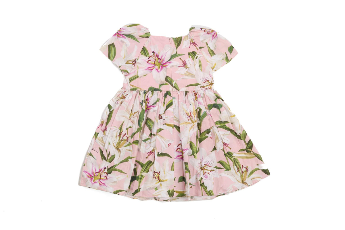 DOLCE & GABBANA PINK BABY GIRLS DRESS 9-12 MONTHS