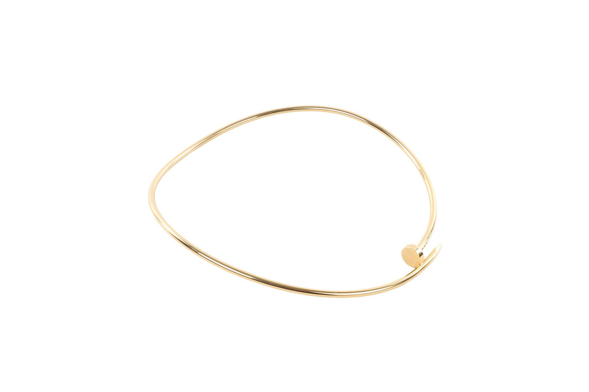 CARTIER GOLD JUSTE UN CLOU SMALL YELLOW GOLD NECKLACE 29 CM