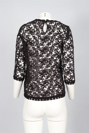 ISABEL MARANT ÉTOILE BLACK COTTON TOP FR 34 UK 6