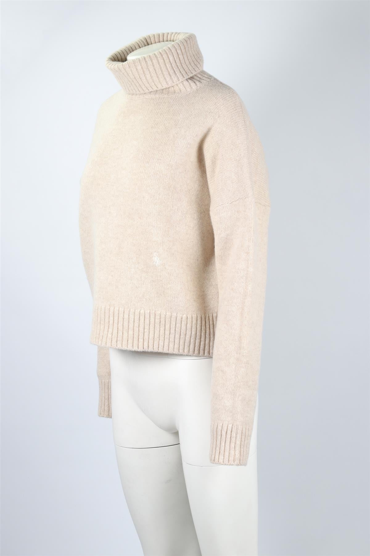 SPORTY & RICH BEIGE WOOL SWEATER MEDIUM
