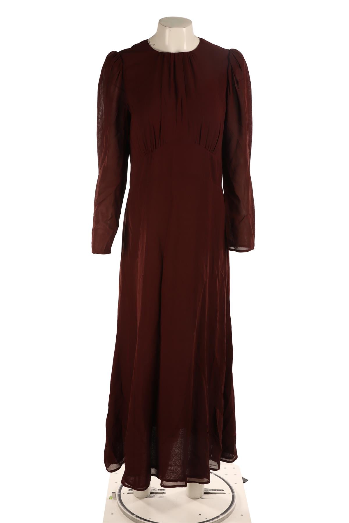 REFORMATION RED CREPE MAXI DRESS US 10 UK 14