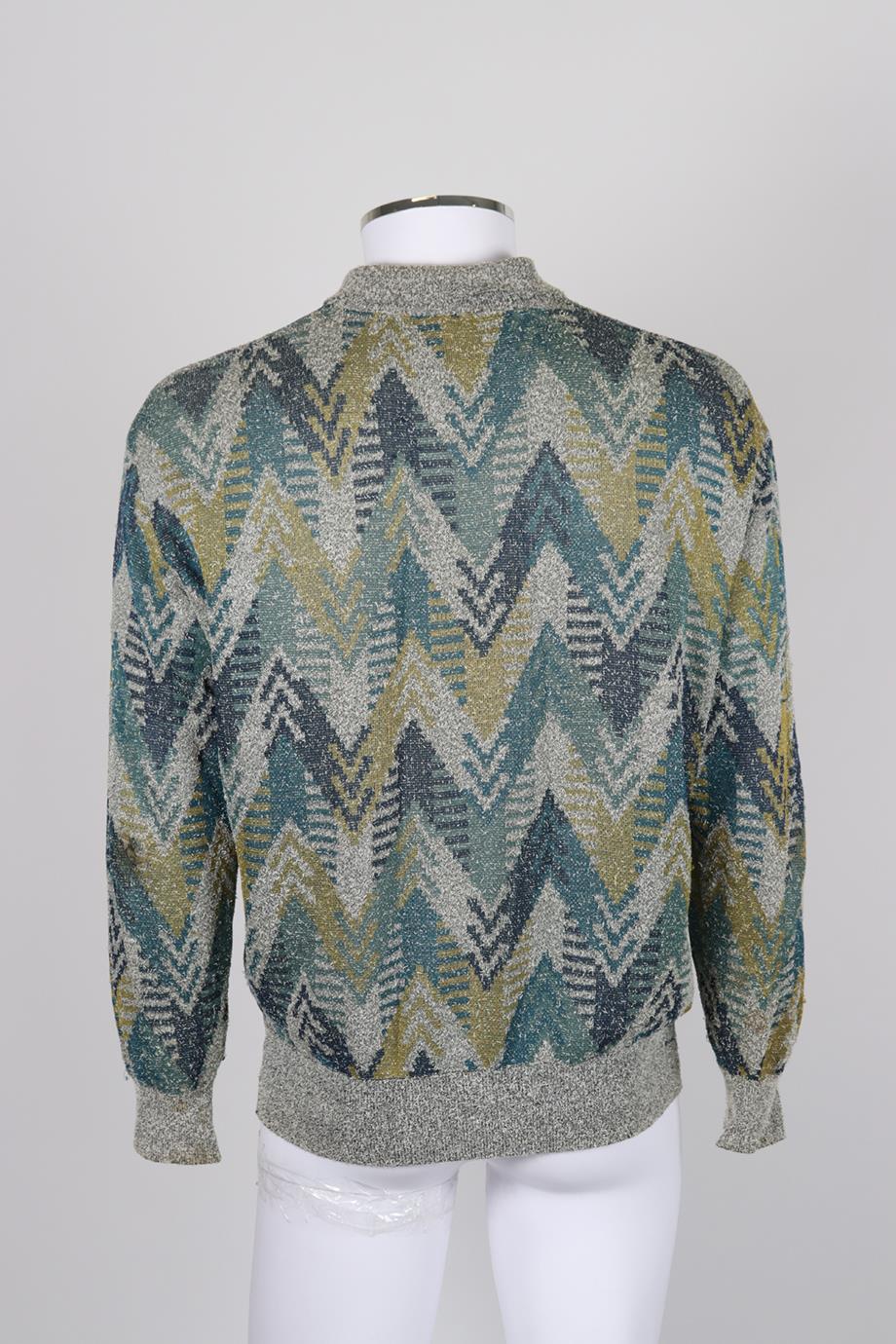MISSONI MEN'S INTARSIA COTTON SWEATER IT 50 UK/US CHEST 40