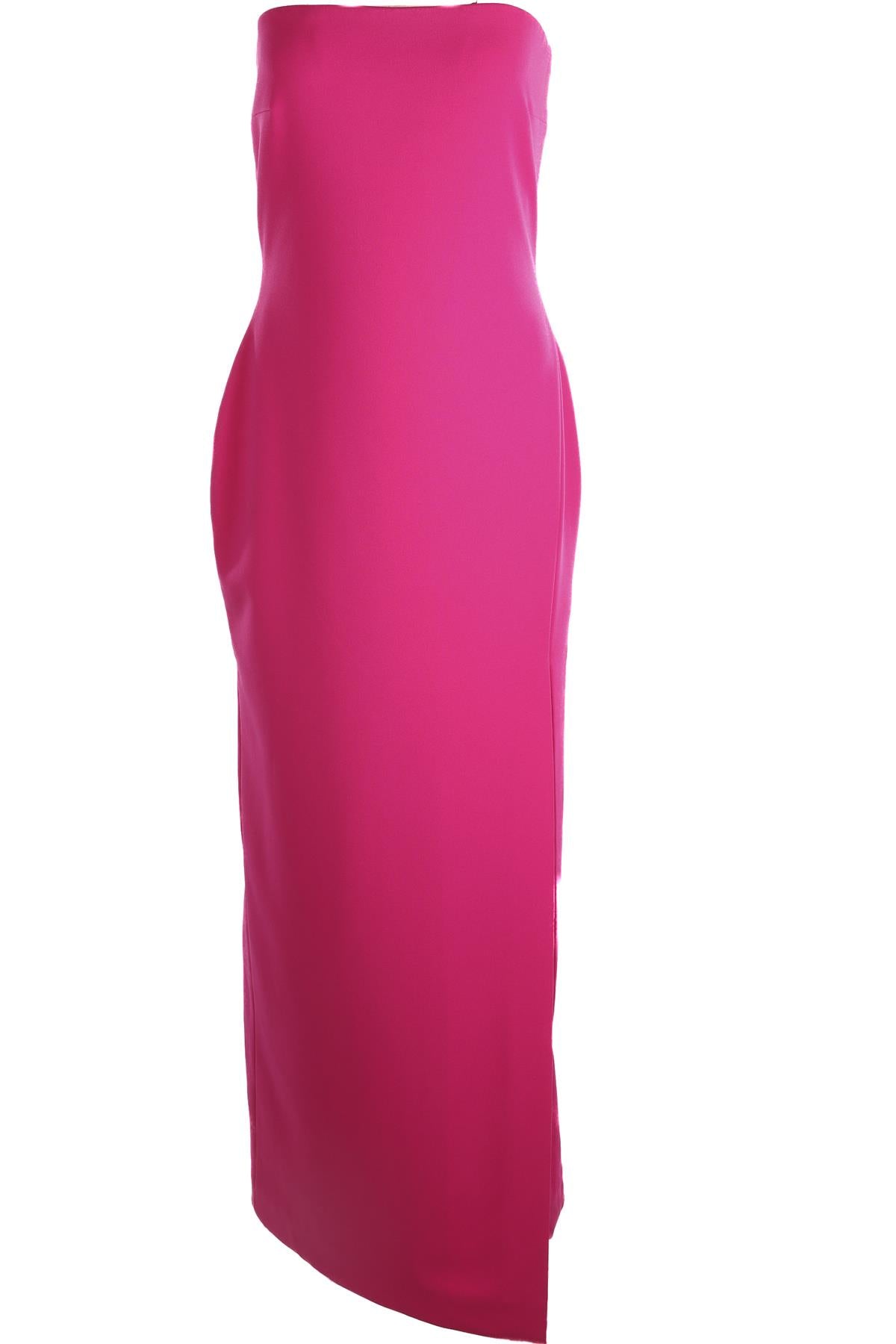 SOLACE LONDON PINK CREPE MAXI DRESS UK 14