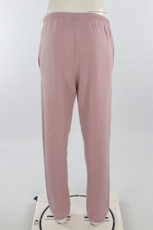SKIMS PINK COTTON TRACK PANTS MEDIUM