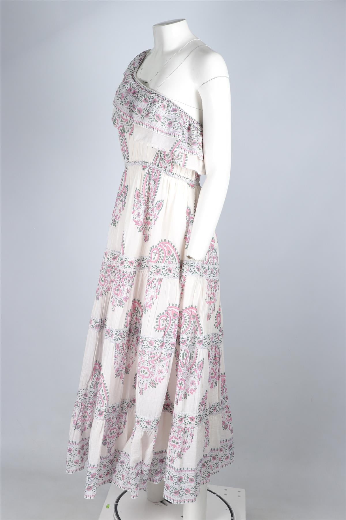 BELL BY ALICIA BELL WHITE MAXI DRESS LARGE