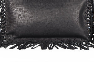 VALENTINO GARAVANI BLACK LEATHER CLUTCH