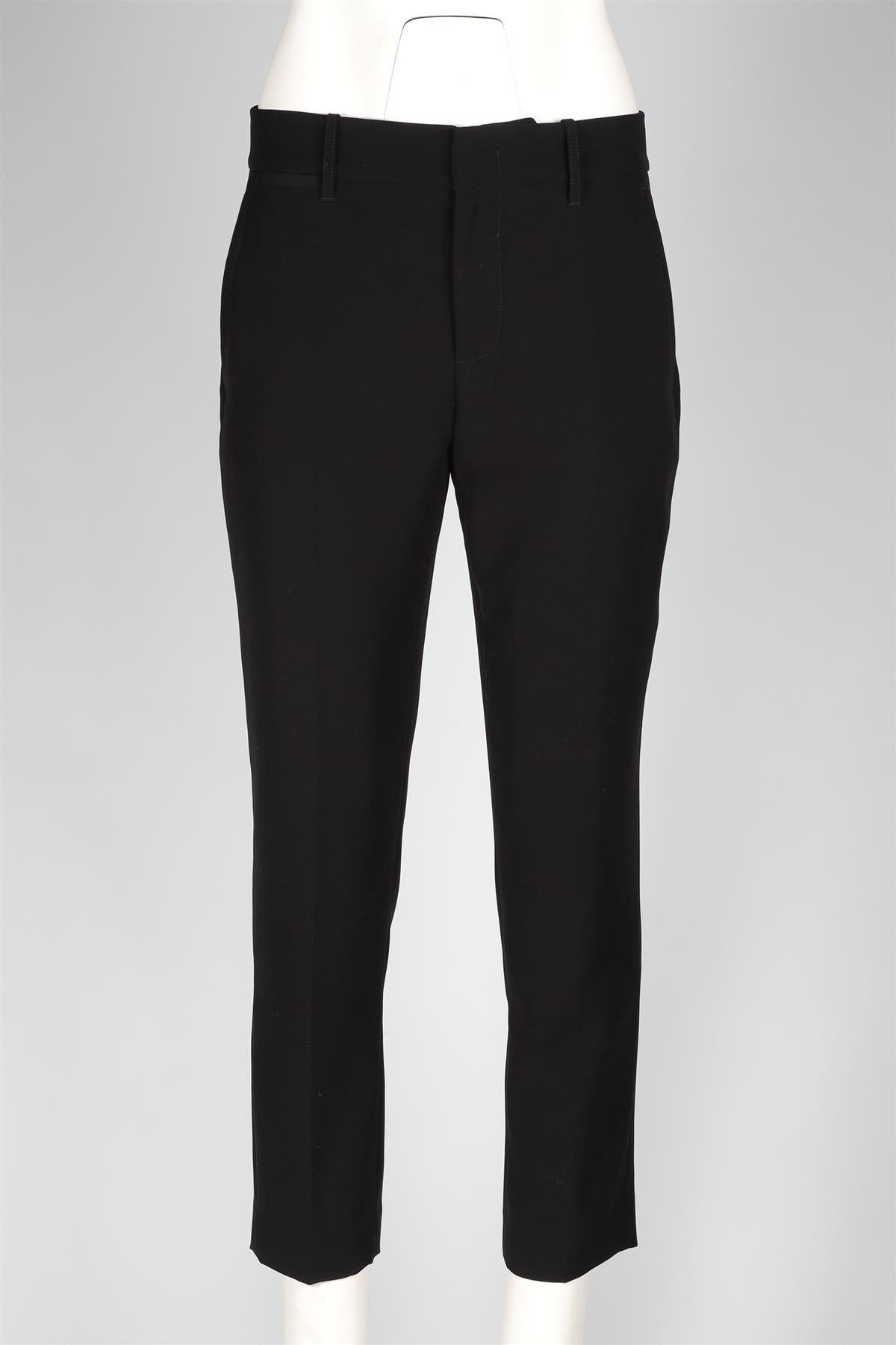 VINCE BLACK CREPE STRAIGHT LEG PANTS US 6 UK 10