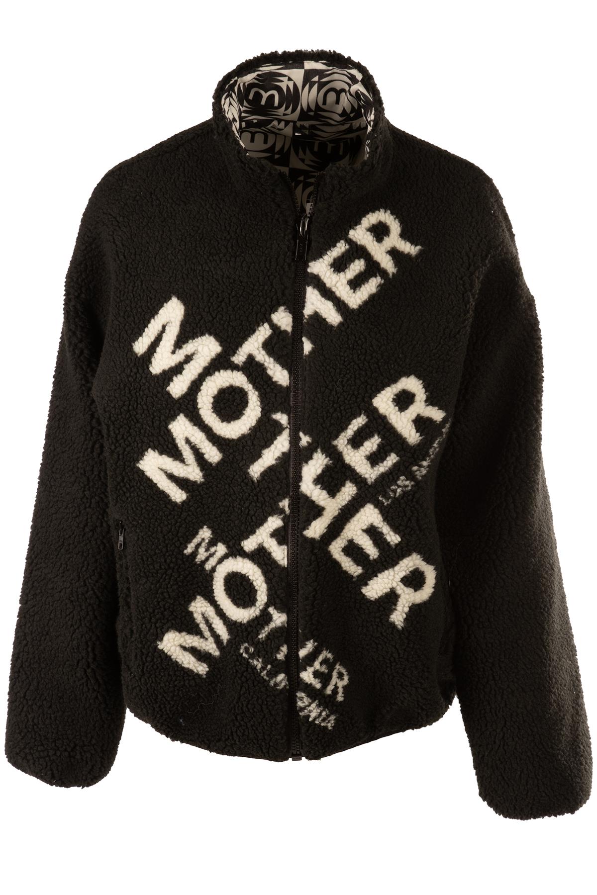 MOTHER BLACK FLEECE JACKET SMALL