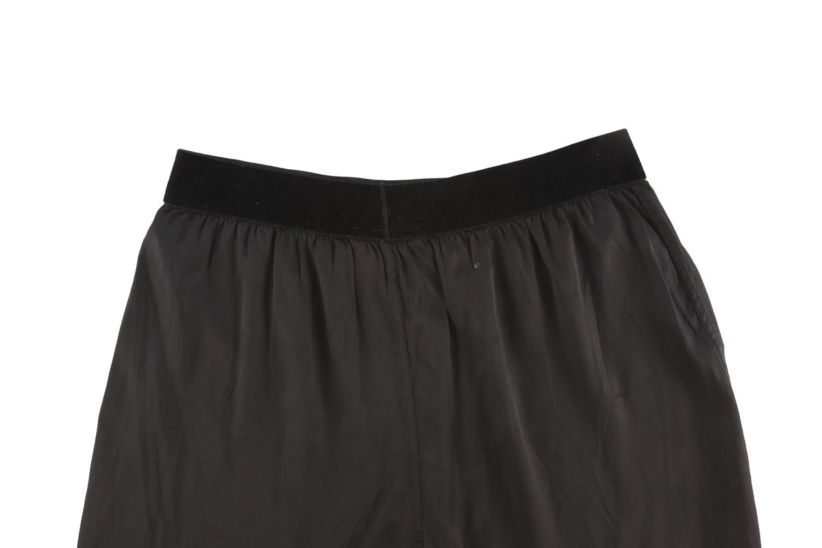 TOM FORD BLACK SILK SHORTS XSMALL