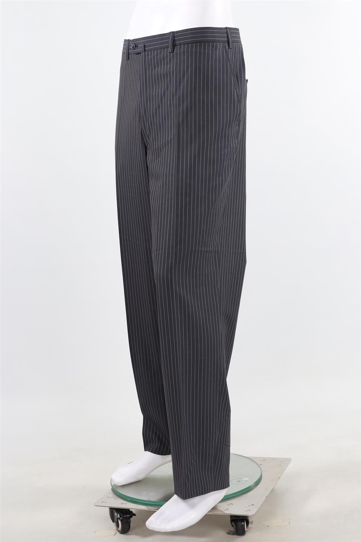 BRONI SUPER150S GREY MEN'S WOOL TWO PIECE SUIT IT 46 UK/US 36
