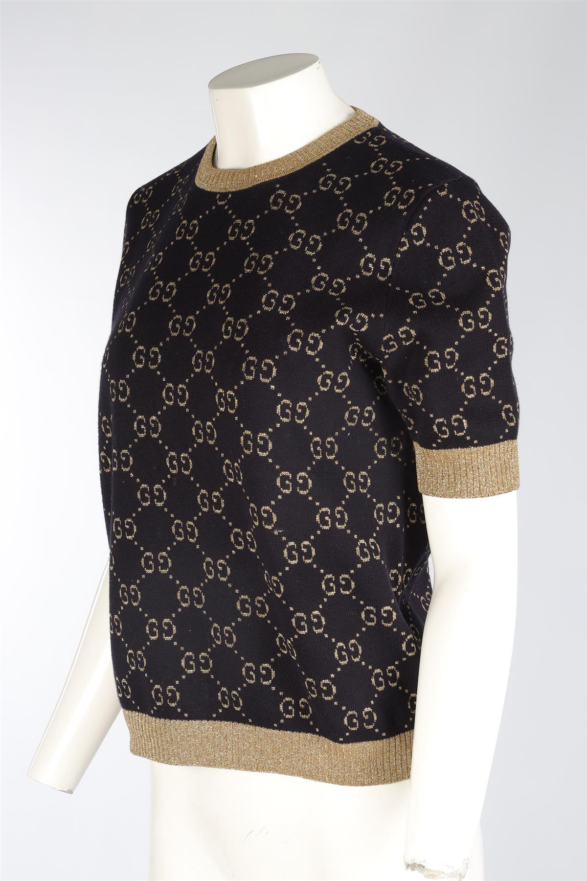 GUCCI NAVY GG COTTON TOP LARGE