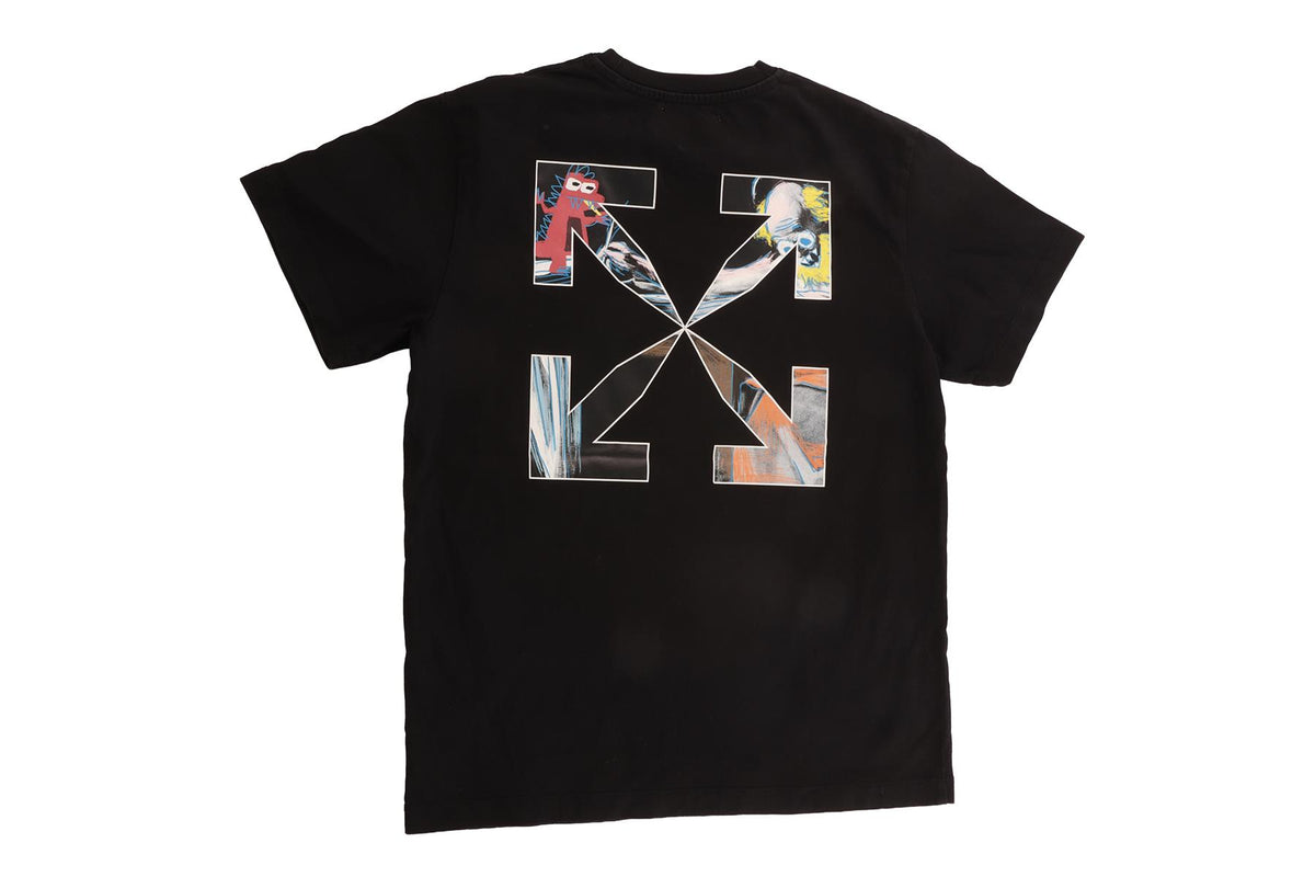 OFF-WHITE BLACK KIDS BOYS T-SHIRT 10 YEARS