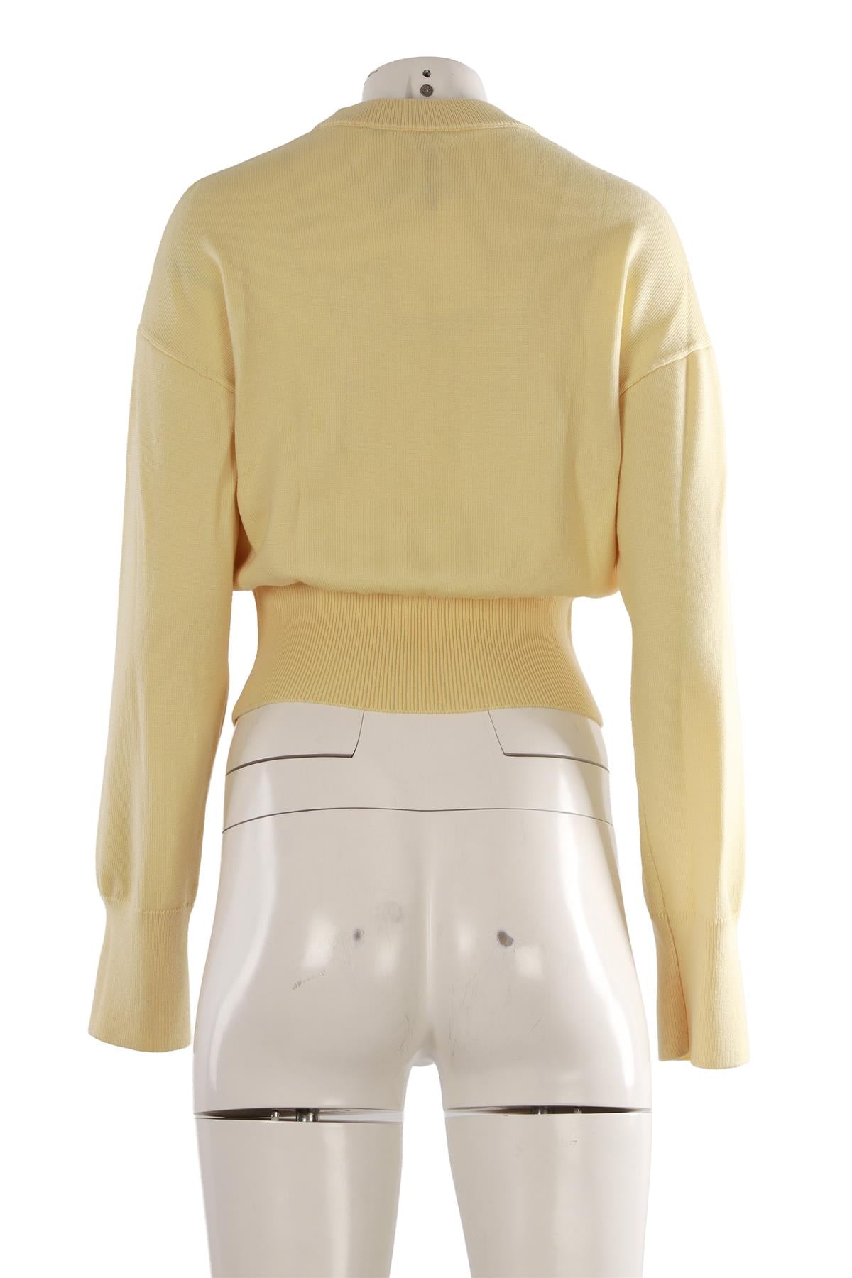 YELLOW COTTON SWEATER
