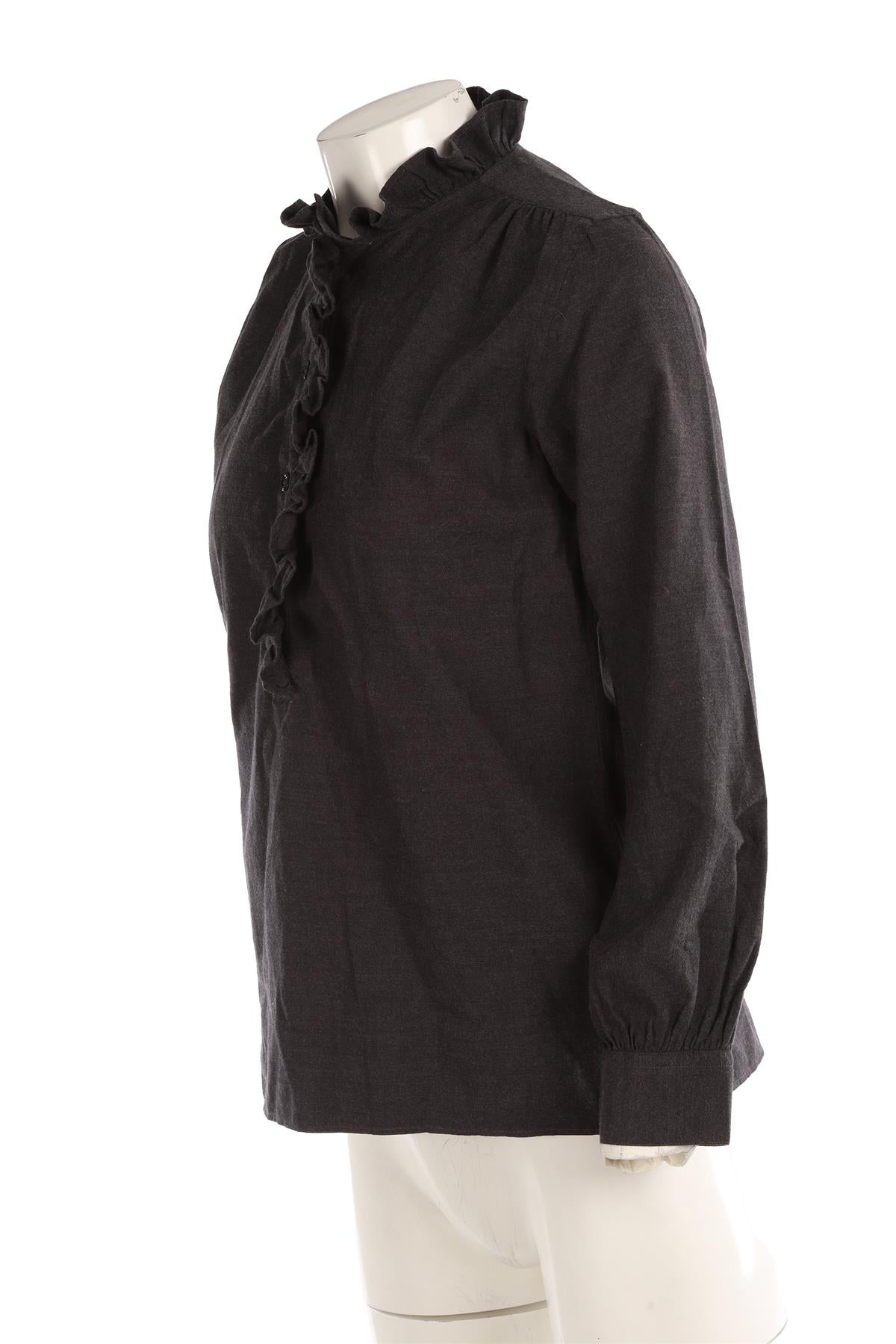 AIMÉ GREY COTTON SHIRT FR 34 UK 6