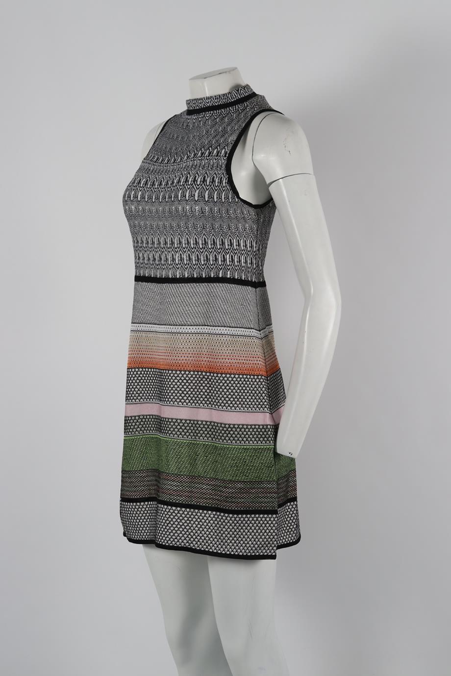 MISSONI CROCHET KNIT MINI DRESS IT 38 UK 6