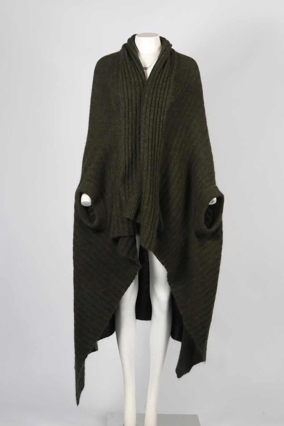 ACNE STUDIOS WOOL PONCHO ONE SIZE