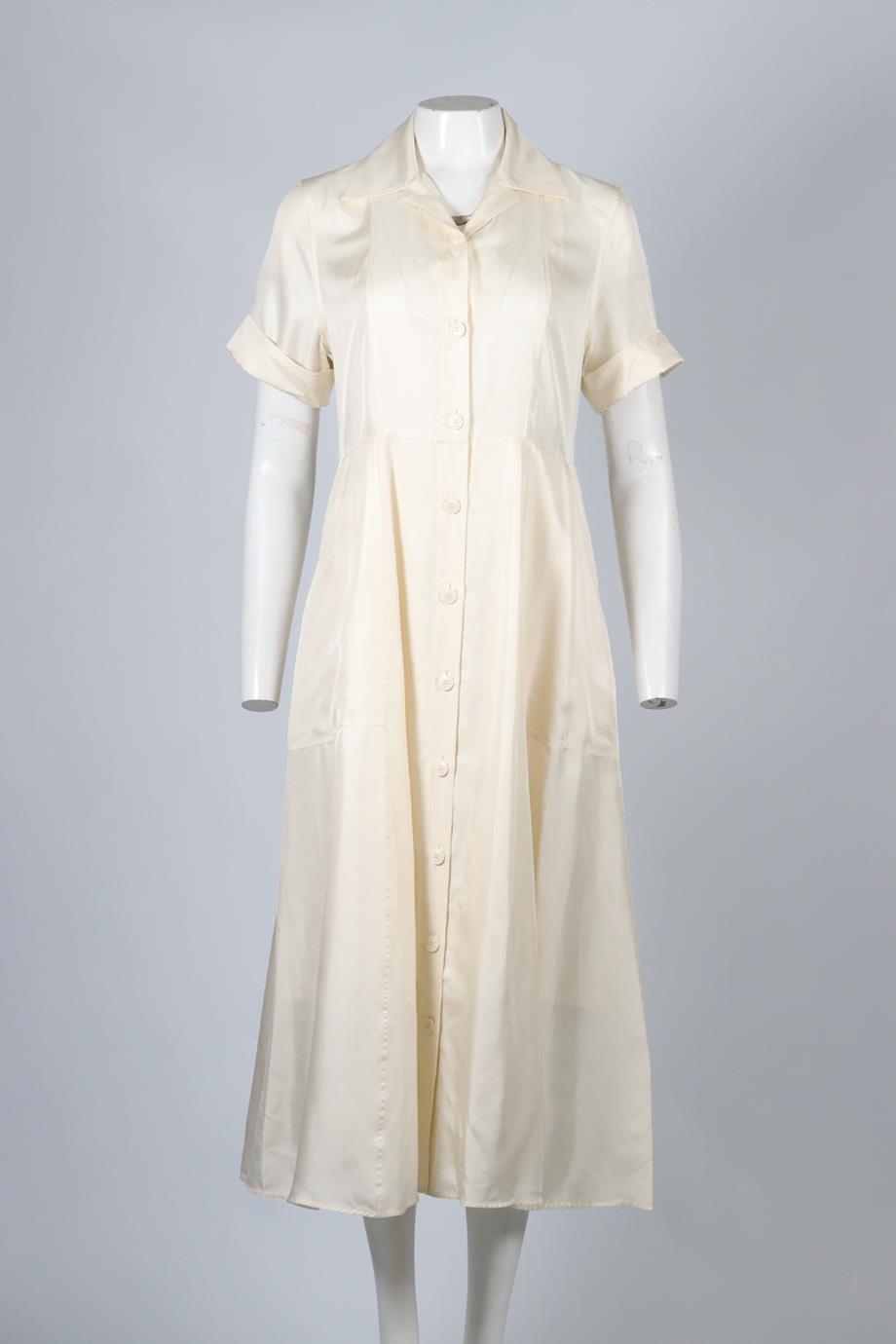 CALVIN KLEIN SILK MAXI DRESS IT 40 UK 8