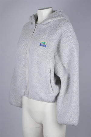 AMERICAN VINTAGE GREY FLEECE JACKET XS-SMALL
