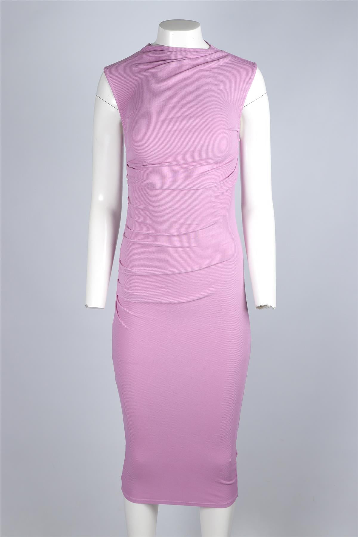 ENZA COSTA PURPLE KNIT MAXI DRESS SMALL