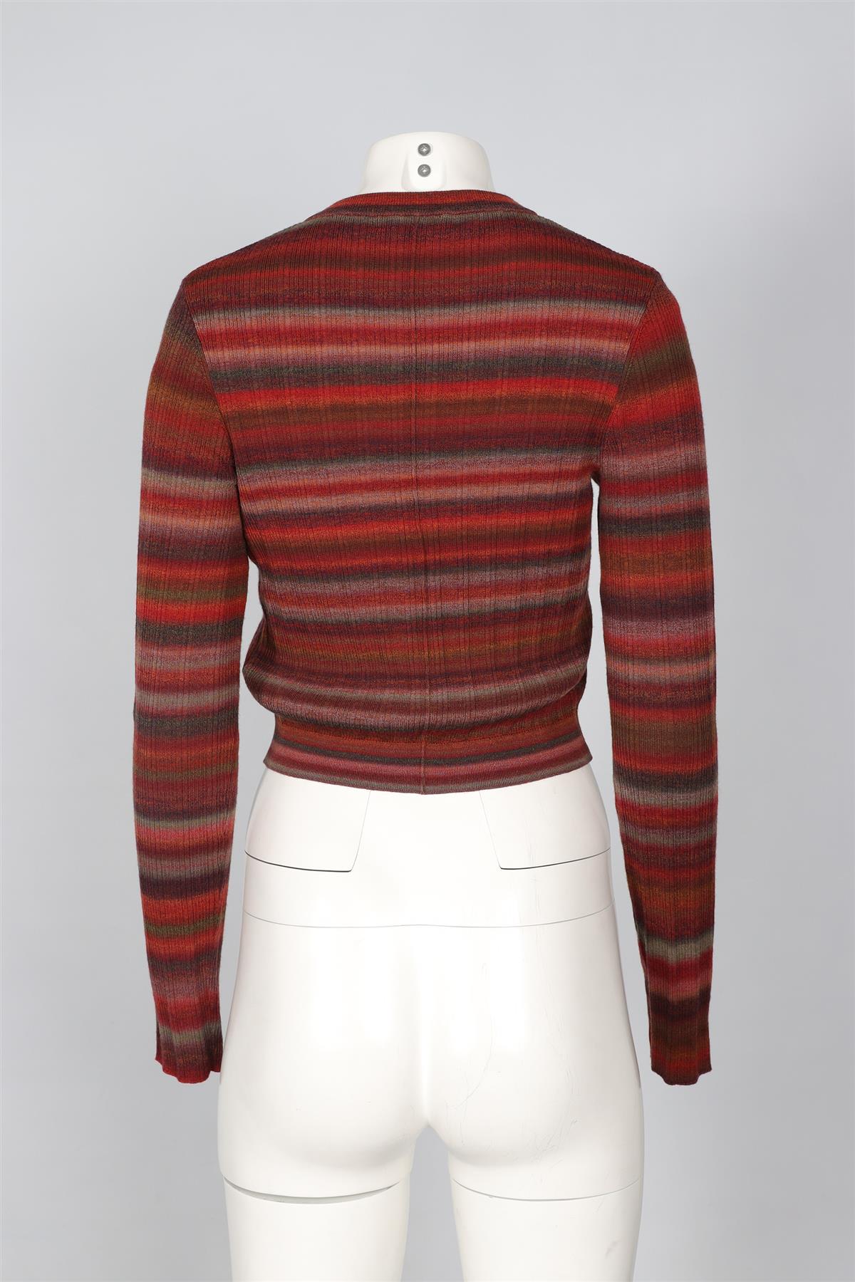 RE/DONE RED WOOL CARDIGAN SMALL