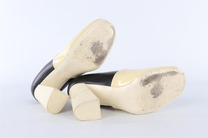 CELINE BLACK LEATHER PUMPS EU 38 UK 5