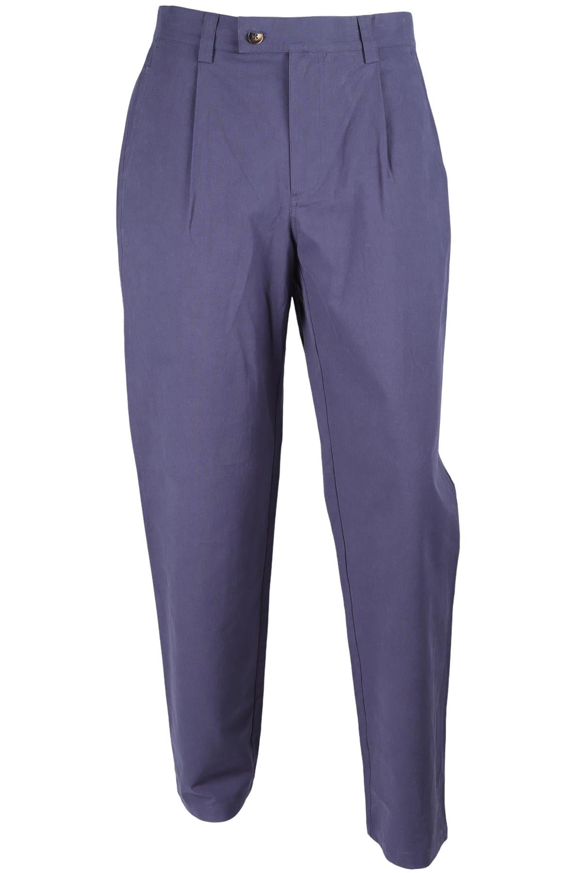 CORRIDOR NAVY MEN'S COTTON STRAIGHT LEG PANTS UK/US W30