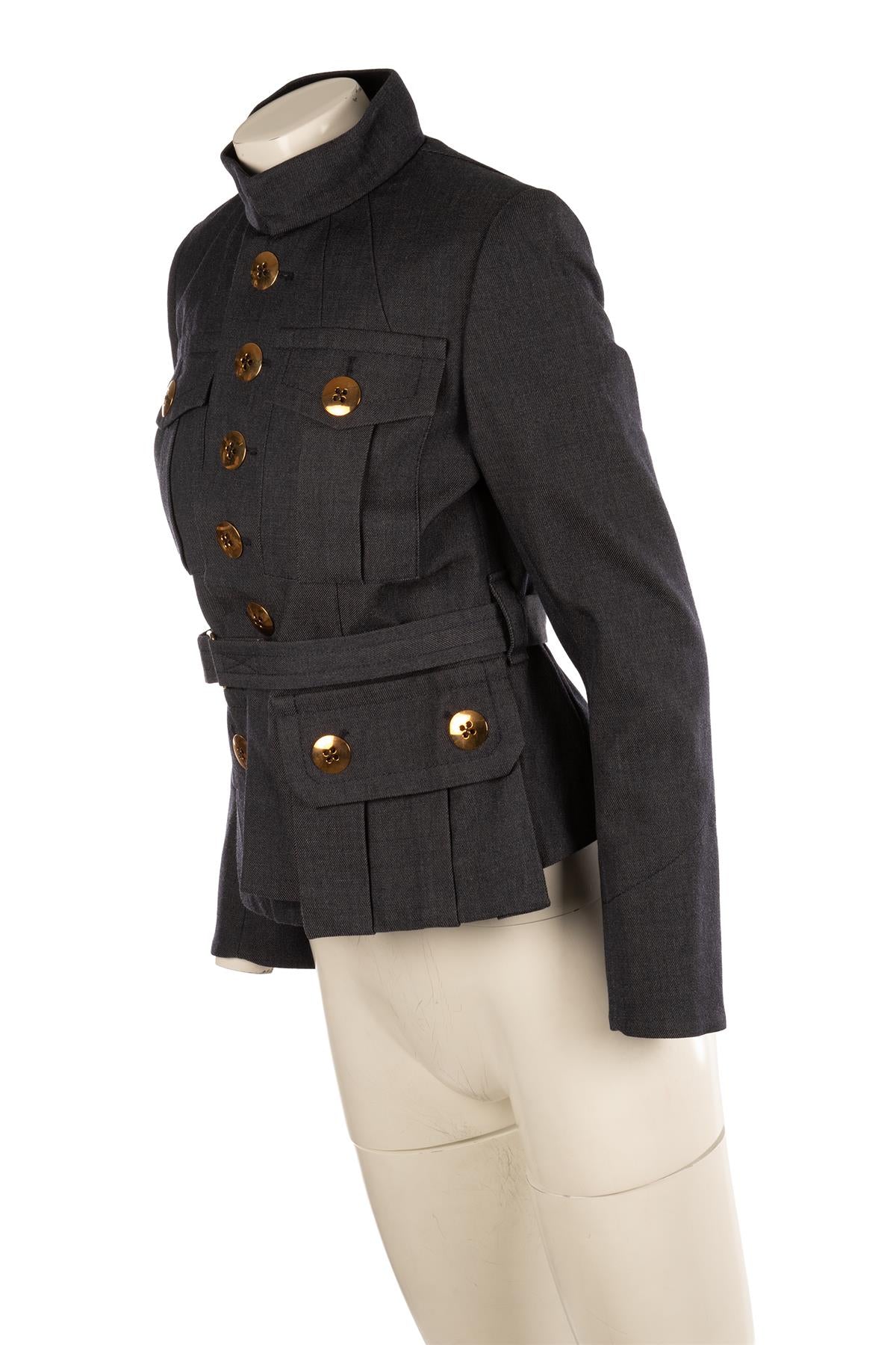 MARC JACOBS NAVY WOOL JACKET US 4 UK 8