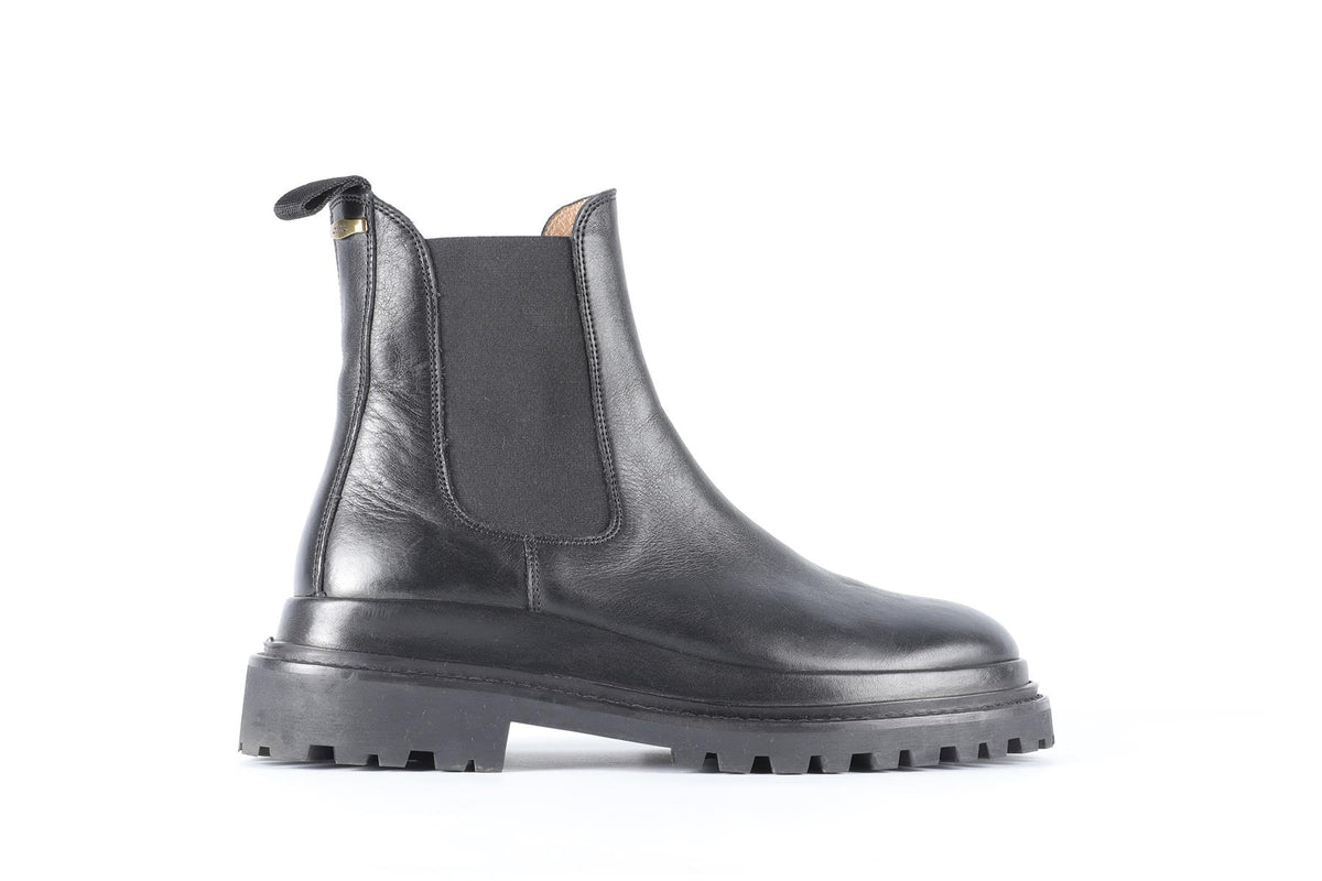ISABEL MARANT BLACK LEATHER ANKLE BOOTS EU 39 UK 6 US 9