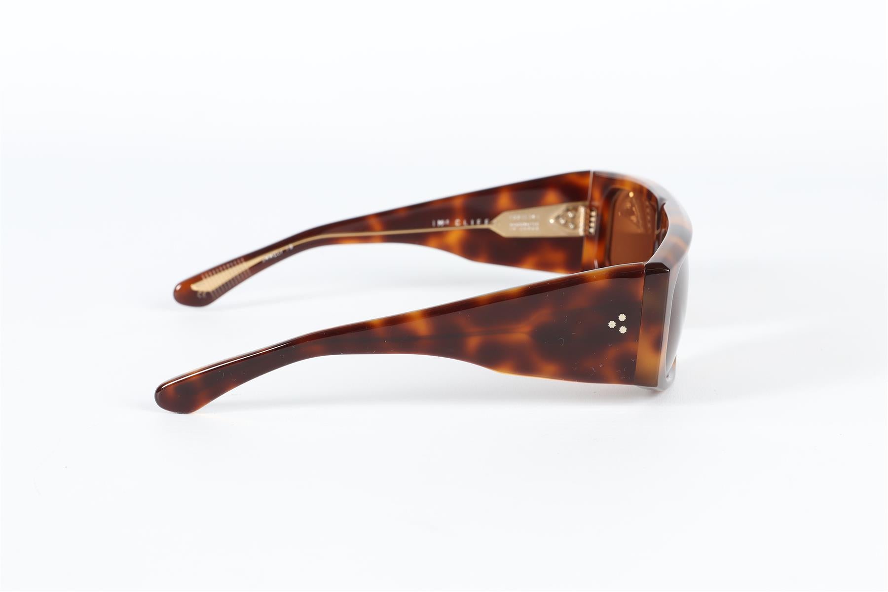 JACQUE MARIE MAGE BROWN CLIFF D FRAME ACETATE SUNGLASSES