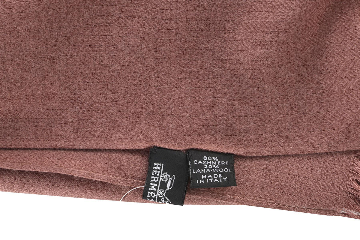 HERMÈS PINK CASHMERE SCARF