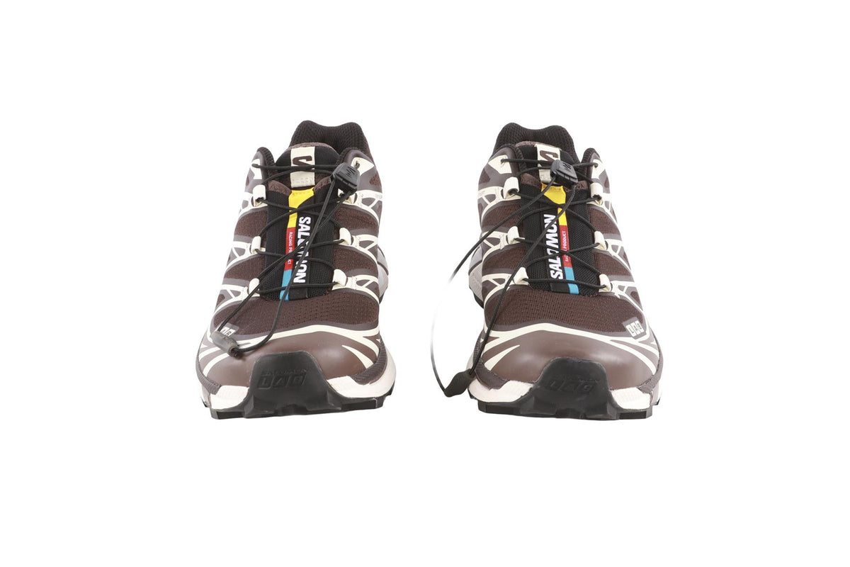 SALOMON BROWN XT-6 BLACK COFFEE SNEAKERS EU 39 1/3 UK 6 US 7.5