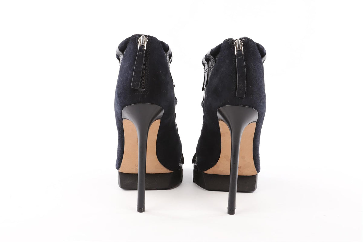 CAMILLA SKOVGAARD NAVY SUEDE ANKLE BOOTS EU 40 UK 7 US 10