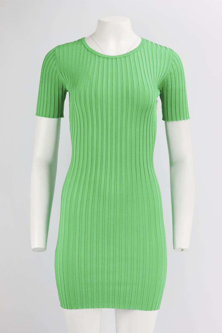 GOOD AMERICAN CUTOUT RIBBED STRETCH KNIT MINI DRESS SMALL/MEDIUM