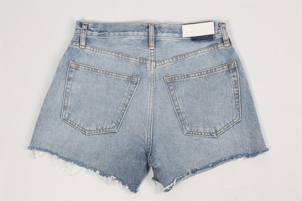 RE/DONE HIGH RISE DENIM SHORTS W27 UK 8-10