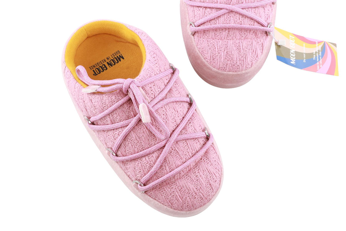 MOON BOOT + GUEST IN RESIDENCE PINK EVX KNIT SHOES EU 39-40