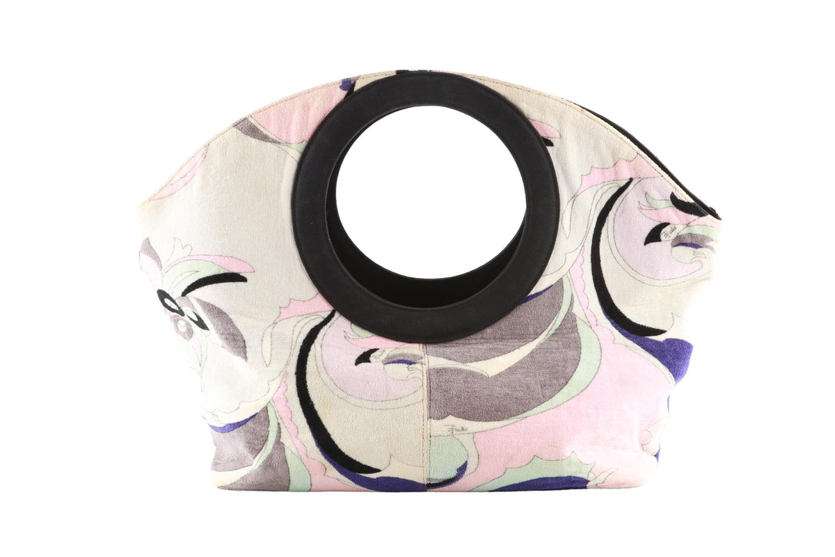 EMILIO PUCCI MULTI TERRY CLOTH TOTE BAG