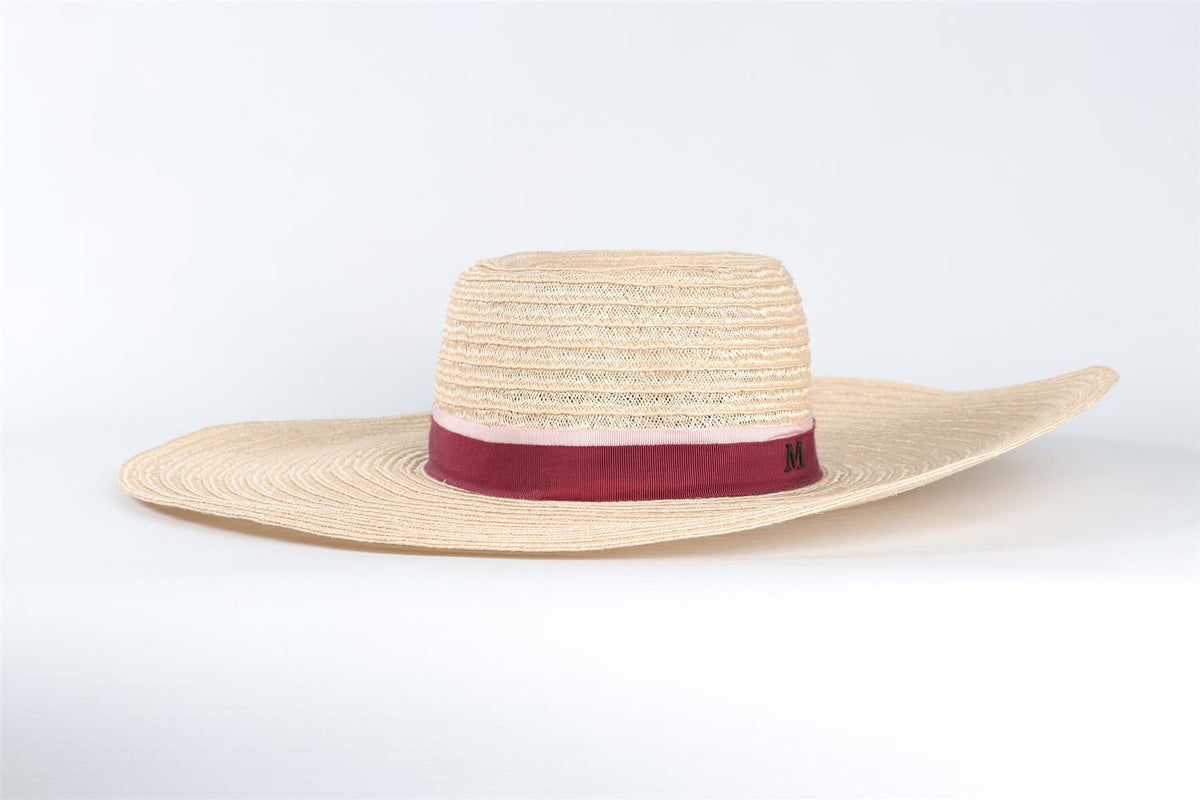 MAISON MICHEL BEIGE STRAW HAT