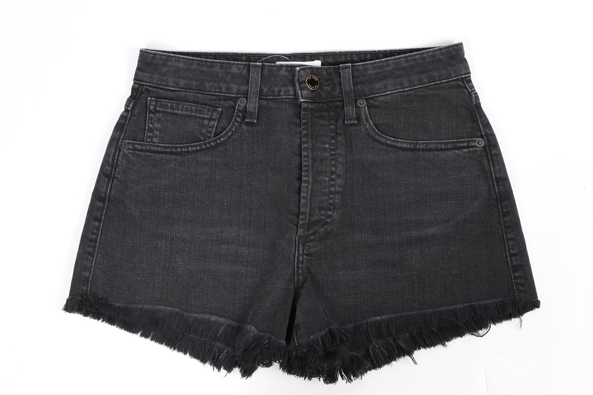 LE JEAN HIGH RISE DENIM SHORTS W27 UK 8-10