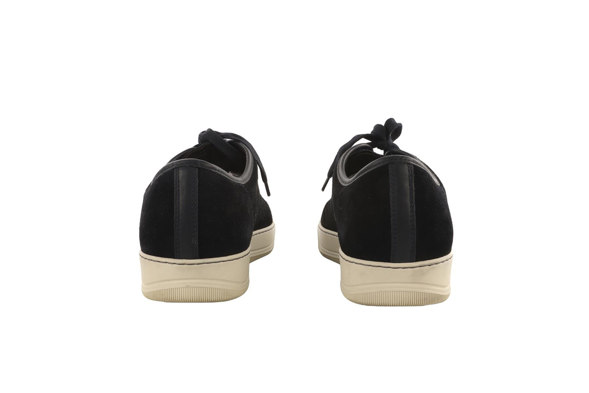 LANVIN NAVY MEN'S VELVET SNEAKERS EU 42 UK 8 US 9