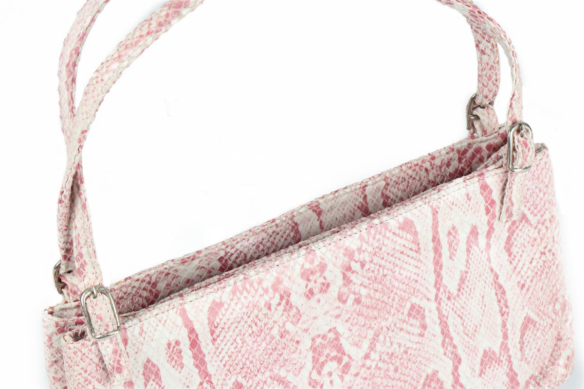 JIMMY CHOO PINK NUBUCK CLUTCH