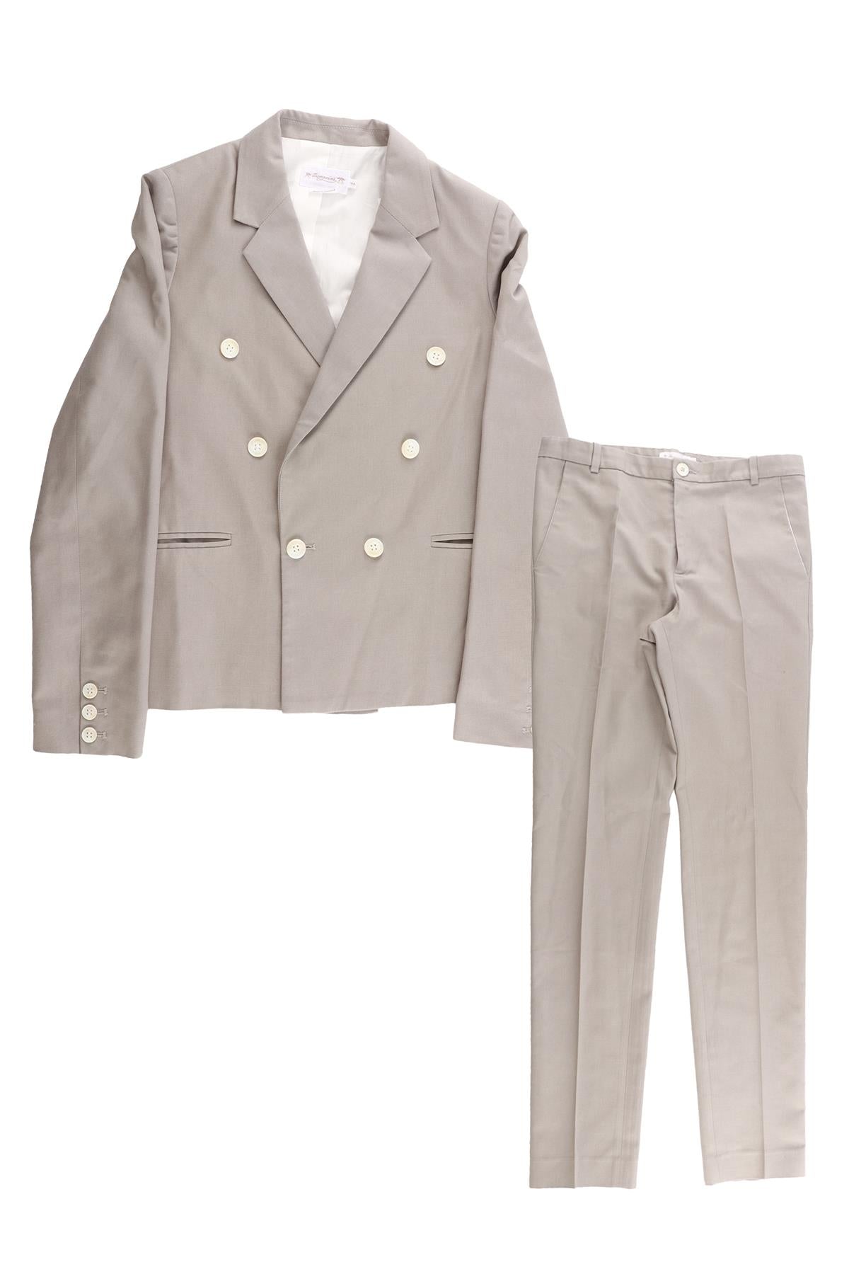 GREY TEEN BOYS THREE PIECE SUIT