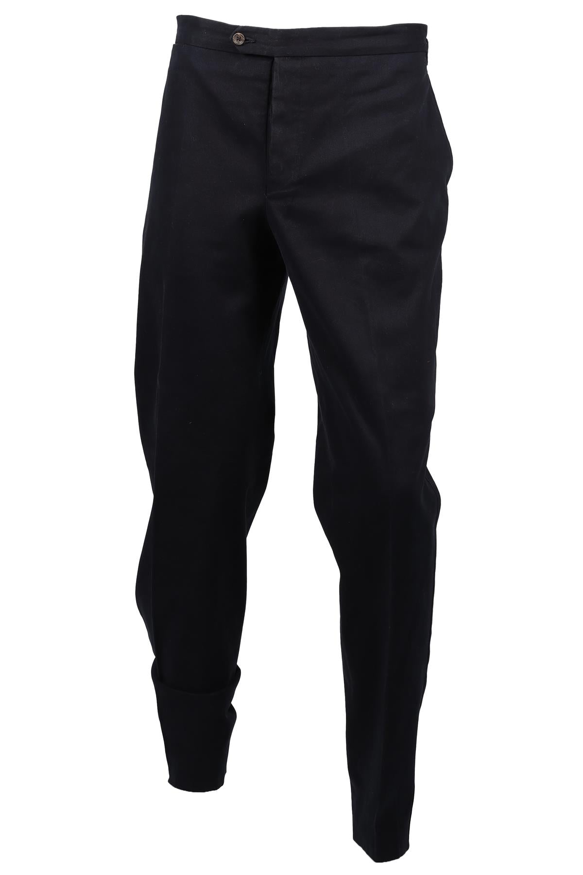 THOM SWEENEY NAVY MEN'S CORDUORY STRAIGHT LEG PANTS EU 54 UK/US WAIST 38