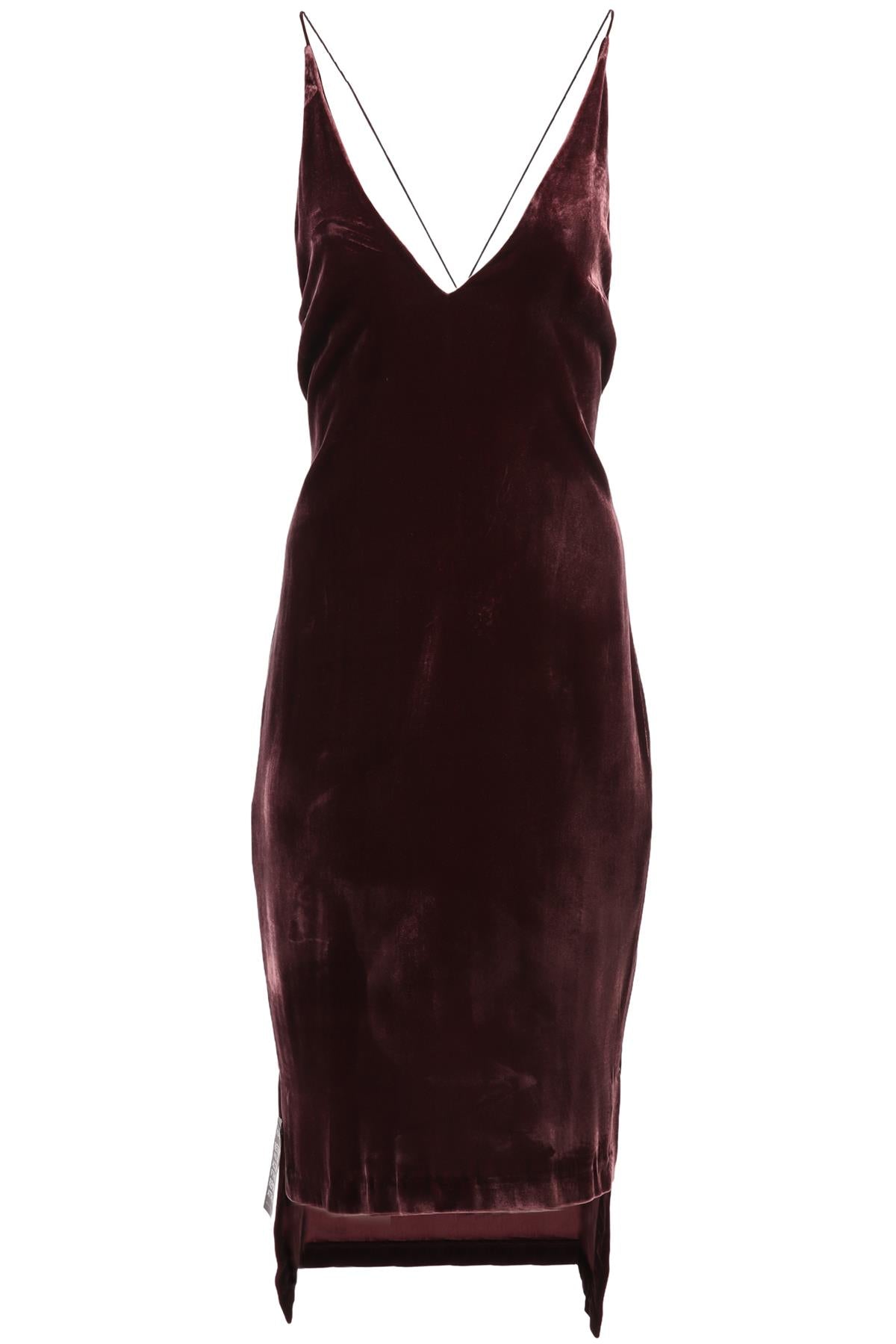DION LEE PURPLE VELVET MIDI DRESS UK 10