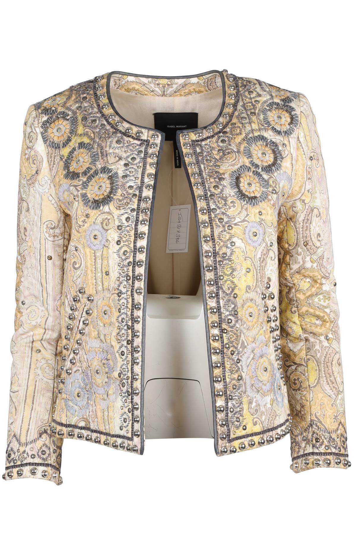 ISABEL MARANT YELLOW COTTON JACKET FR 38 UK 10