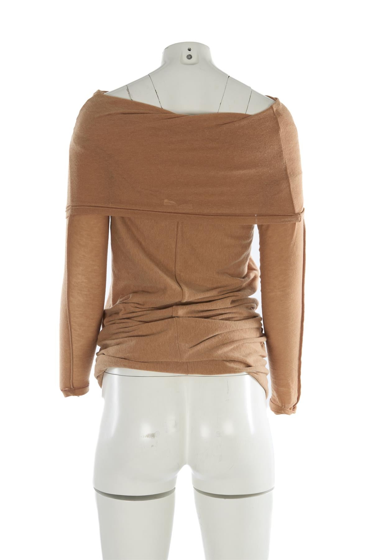 SOURCE UNKNOWN TAN KNIT TOP ONE SIZE