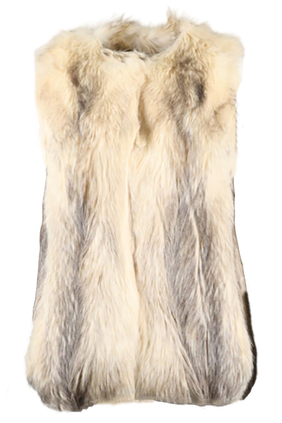 DEREK LAM FOX FUR GILET US 4 UK 8