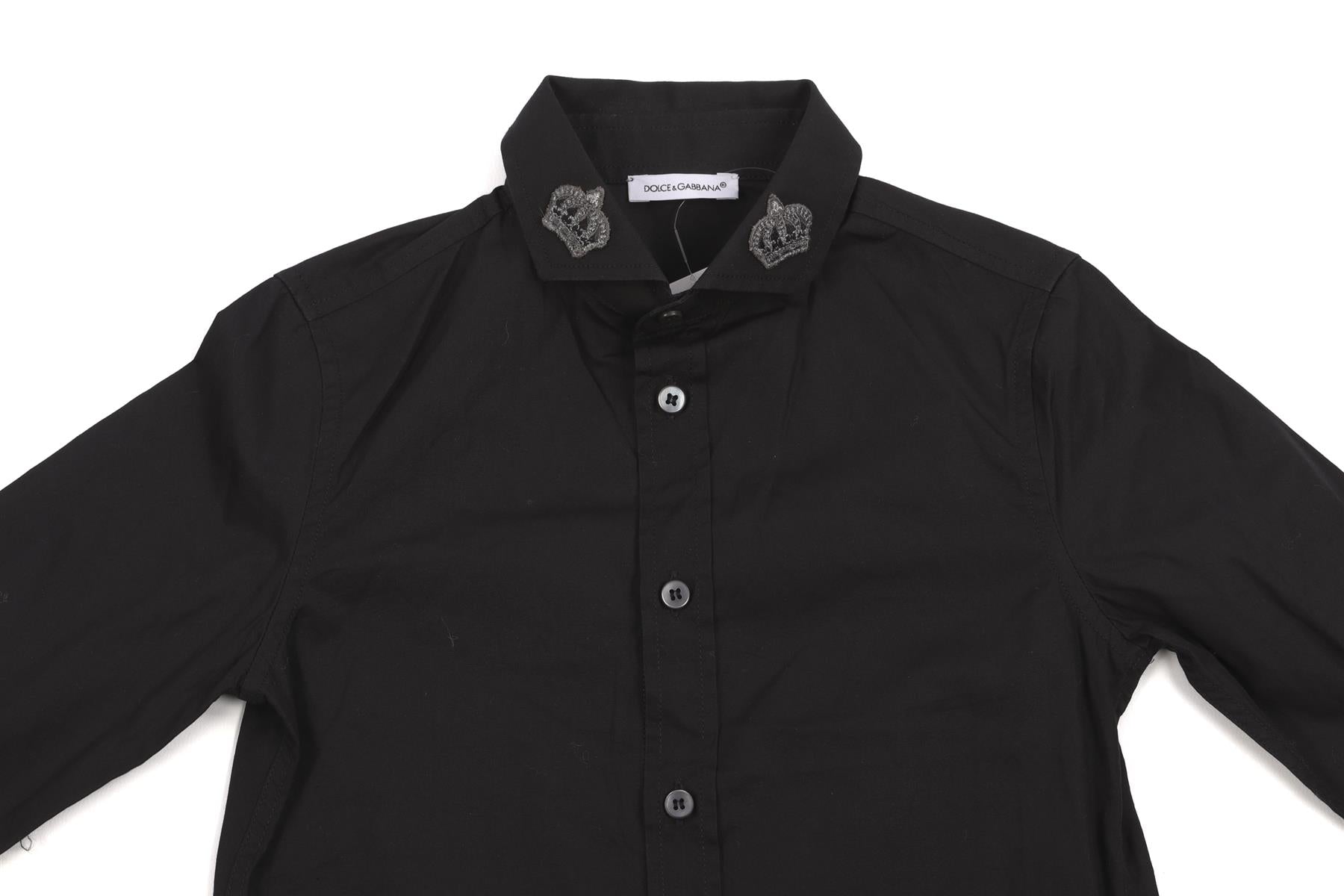 DOLCE & GABBANA BLACK KIDS BOYS SHIRT 3 YEARS